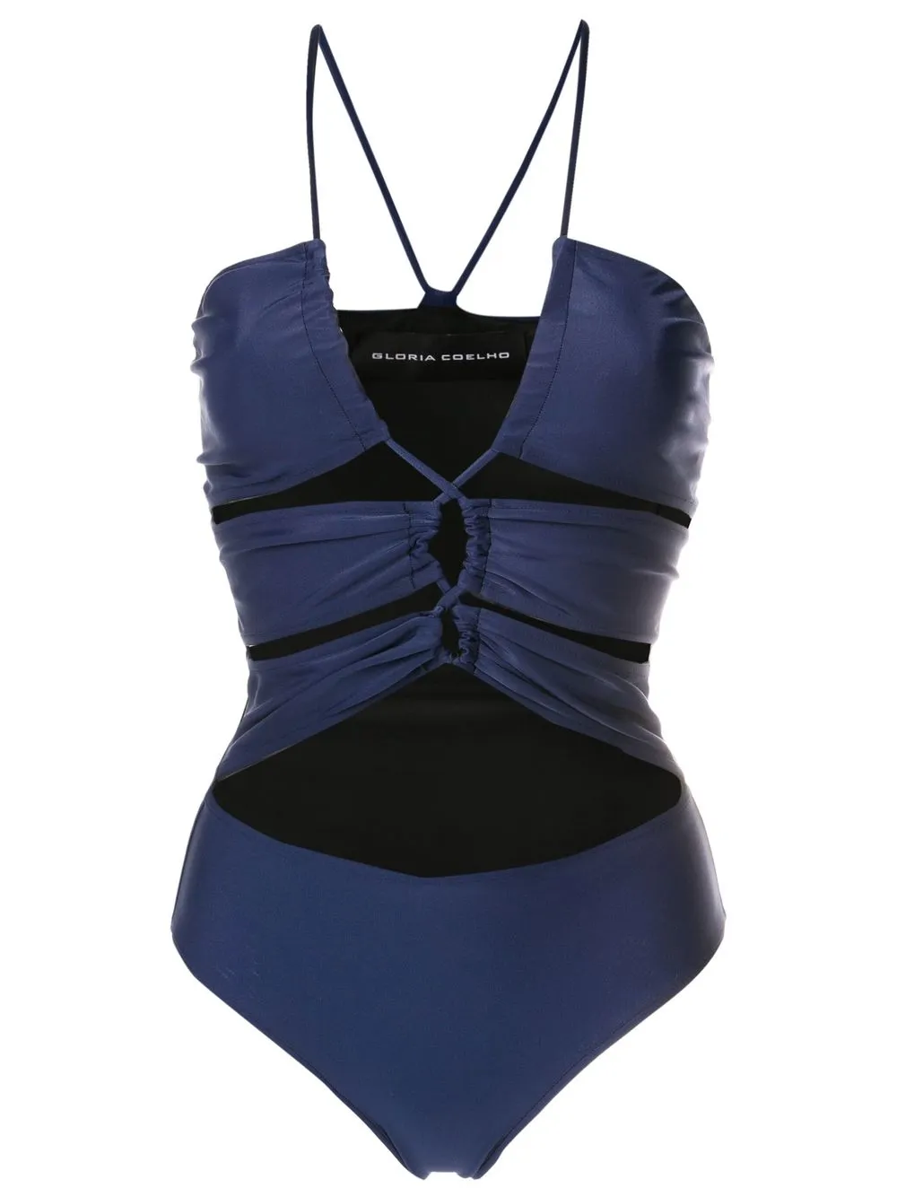 Слитный купальник Maillot с вырезом халтер Gloria Coelho, синий
Слитный купальник Maillot с вырезом халтер Gloria Coelho, синий