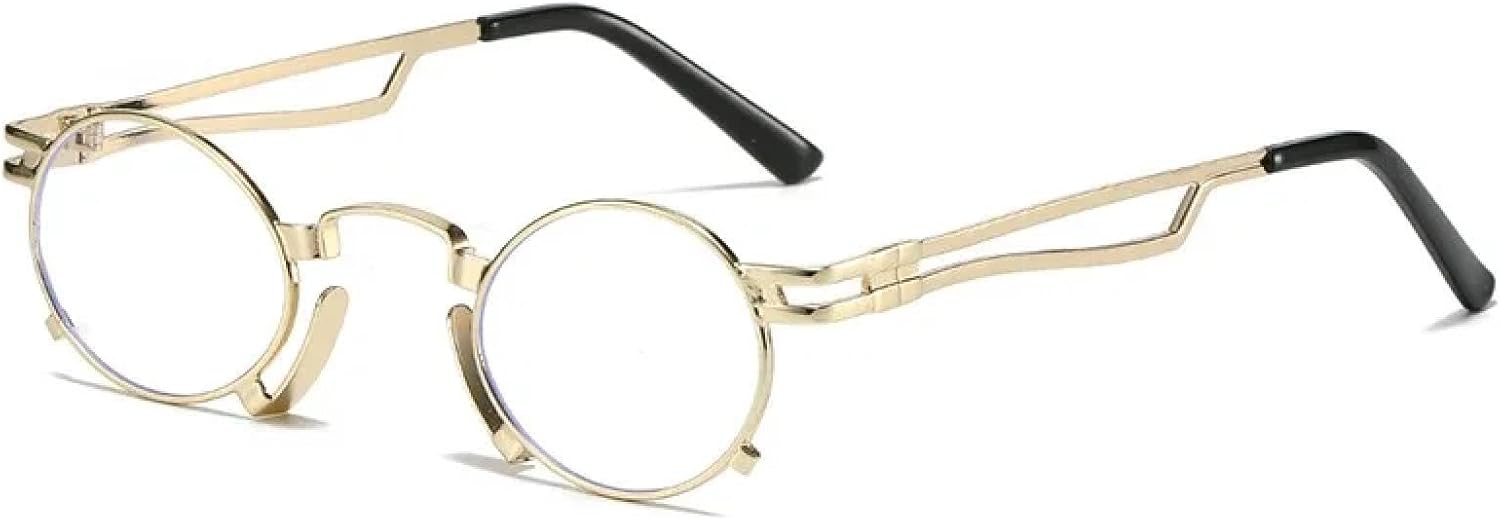 Ретро маленькие овальные солнцезащитные очки для женщин, модные, с неровной металлической оправой, для мужчин, в стиле панк, с защитой от УФ-излучения UV400 HHZZYVY, Golden Clear
Ретро маленькие овальные солнцезащитные очки для женщин, модные, с неровной металлической оправой, для мужчин, в стиле панк, с защитой от УФ-излучения UV400 HHZZYVY, Golden Clear