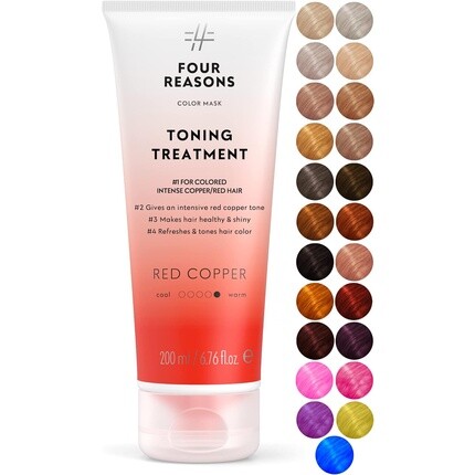 Four Reasons Color Mask Red Copper Toning Treatment Цветной кондиционер, 6,76 жидких унций
Four Reasons Color Mask Red Copper Toning Treatment Цветной кондиционер, 6,76 жидких унций