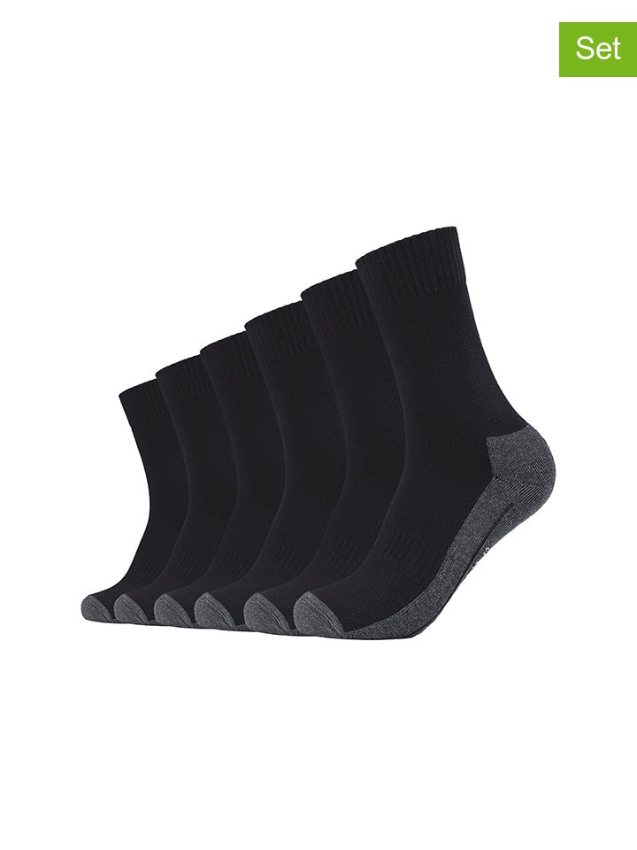 Camano Набор из 6 спортивных носков черно-серого цвета
Camano Набор из 6 спортивных носков черно-серого цвета