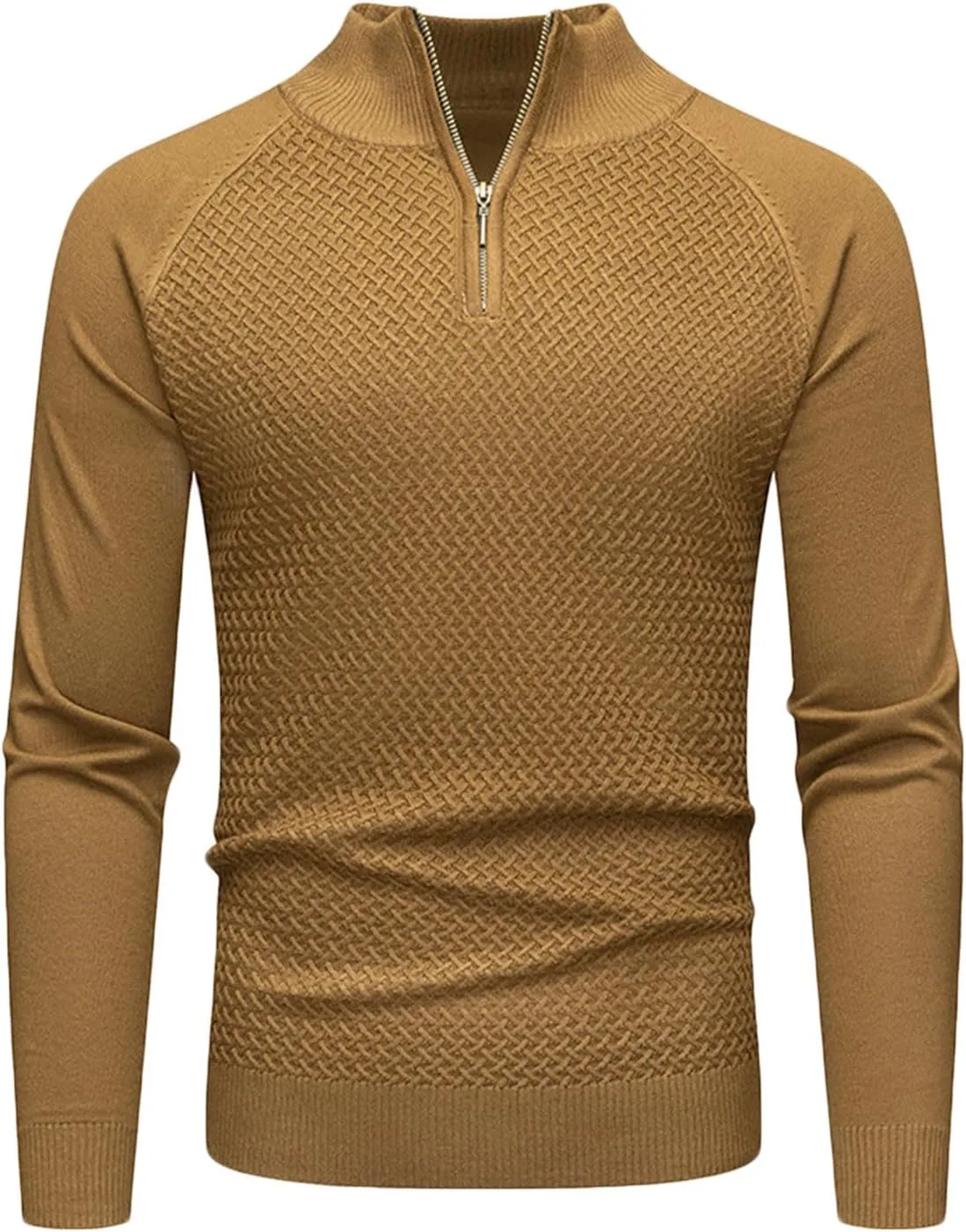 Мужской свитер с четвертью молнии Slim Fit с длинным рукавом
Мужской свитер с четвертью молнии Slim Fit с длинным рукавом