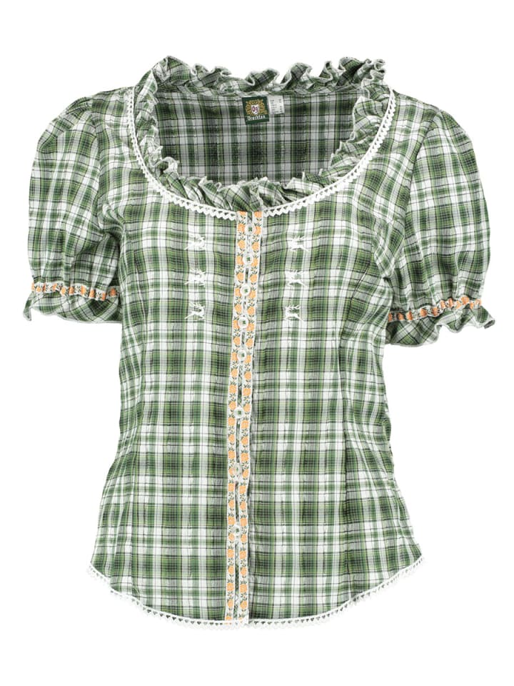 Традиционная блузка Playap традиционного зеленого цвета OS-Trachten
Традиционная блузка Playap традиционного зеленого цвета OS-Trachten