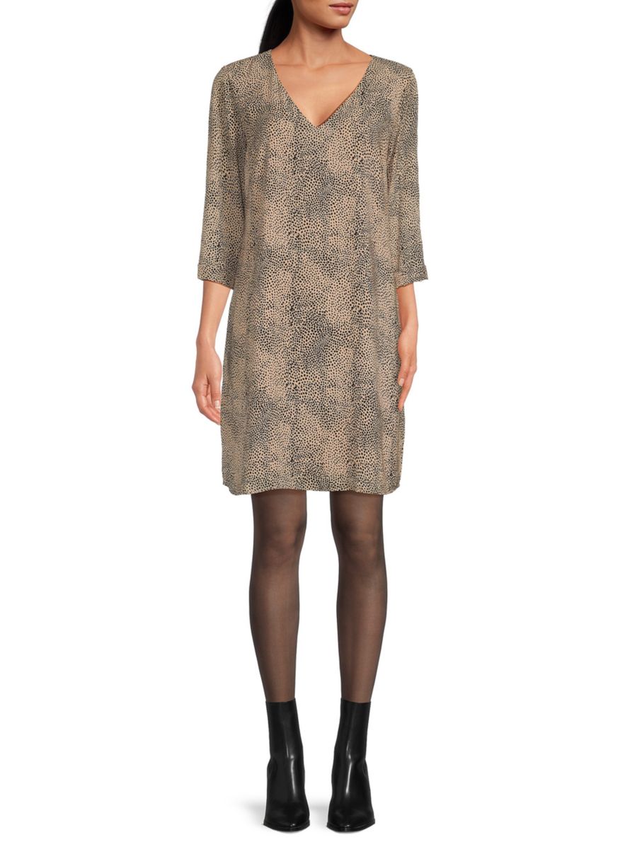 Платье-трапеция с анималистичным принтом Renee C., цвет Taupe Black
Платье-трапеция с анималистичным принтом Renee C., цвет Taupe Black