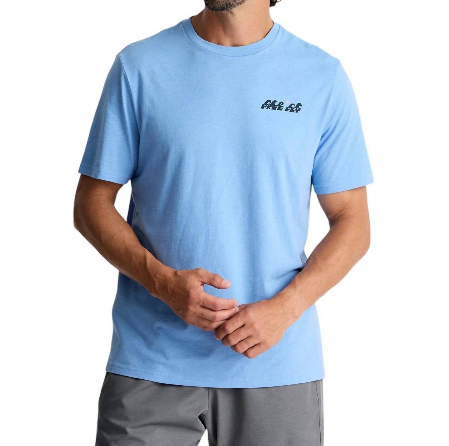 Футболка Voyager цвета «хизер океанский синий» FREE FLY 
Футболка Voyager цвета «хизер океанский синий» FREE FLY