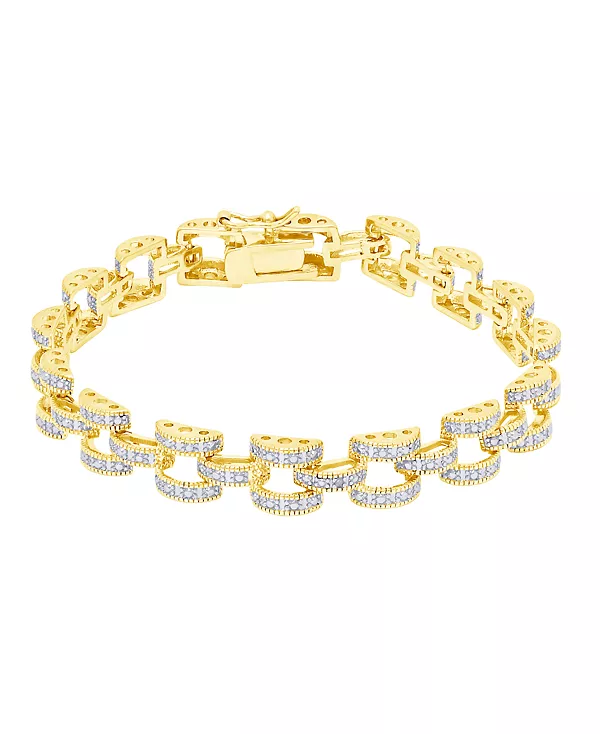 Браслет с бриллиантами в виде пантеры из серебра или золота Macy'S, gold
Браслет с бриллиантами в виде пантеры из серебра или золота Macy'S, gold