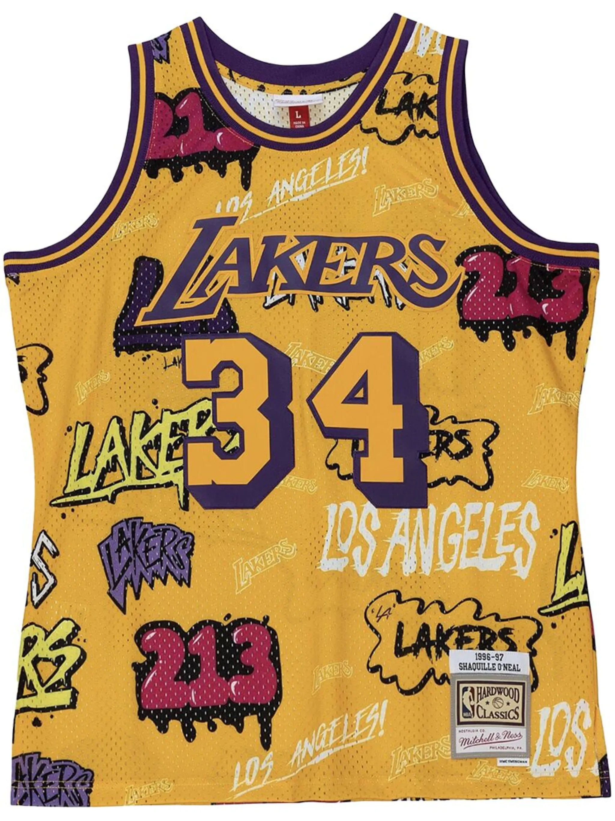 Топ LA Lakers 1996 Shaquille ONeal Slap Sticker Swingman Mitchell & Ness, желтый
Топ LA Lakers 1996 Shaquille ONeal Slap Sticker Swingman Mitchell & Ness, желтый