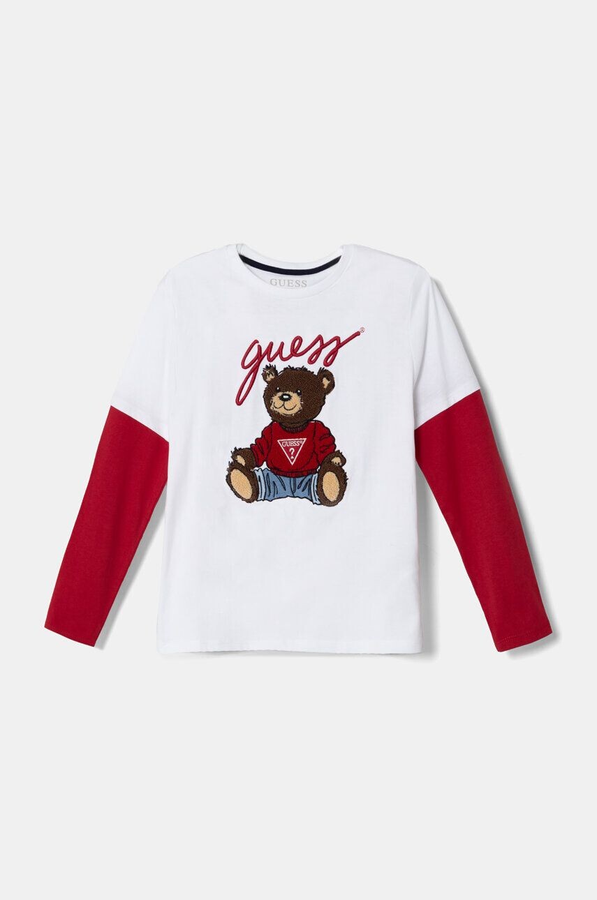 Хлопковая рубашка Guess с длинными рукавами для мальчиков и девочек, белый
Хлопковая рубашка Guess с длинными рукавами для мальчиков и девочек, белый