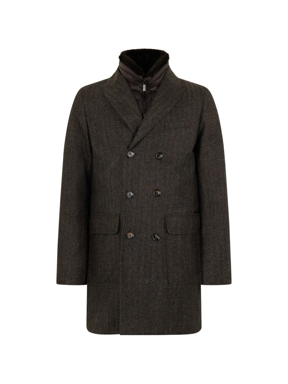 Двубортное пальто с пуговицами Moorer, коричневый
Двубортное пальто с пуговицами Moorer, коричневый