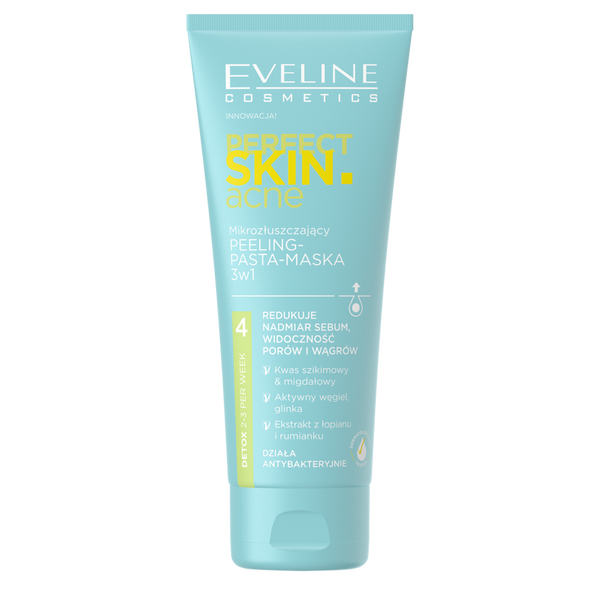 Пилинг-паста для лица, 75 мл Eveline Cosmetics Perfect skin acne
Пилинг-паста для лица, 75 мл Eveline Cosmetics Perfect skin acne