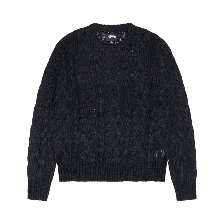Свитер Stussy Cable Loose Knit Sweater, черный
Свитер Stussy Cable Loose Knit Sweater, черный