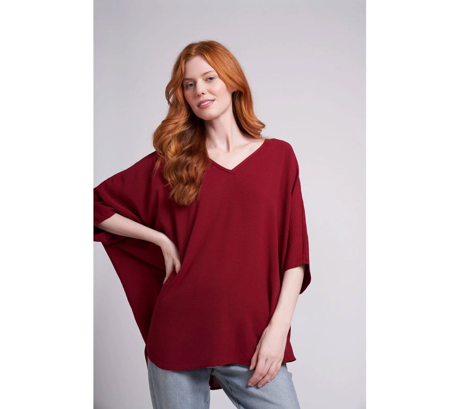 Женская легкая блузка Claire с V-образным вырезом, очень свободного кроя Caldwell Collection, Garnet red
Женская легкая блузка Claire с V-образным вырезом, очень свободного кроя Caldwell Collection, Garnet red