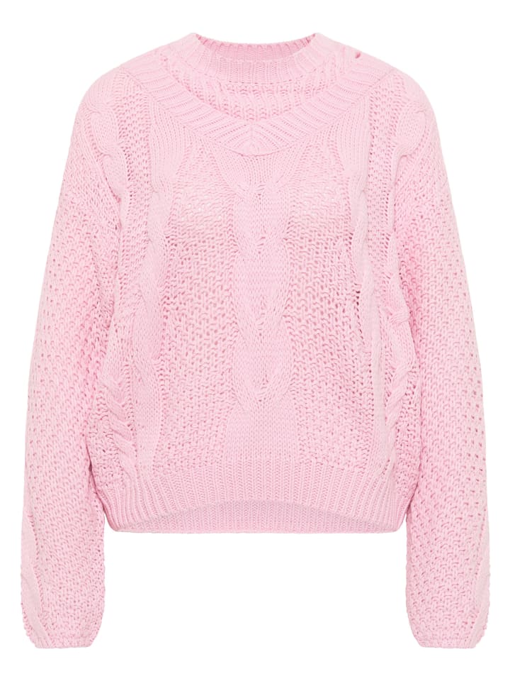 Женский вязаный свитер розового цвета myMo
Женский вязаный свитер розового цвета myMo
