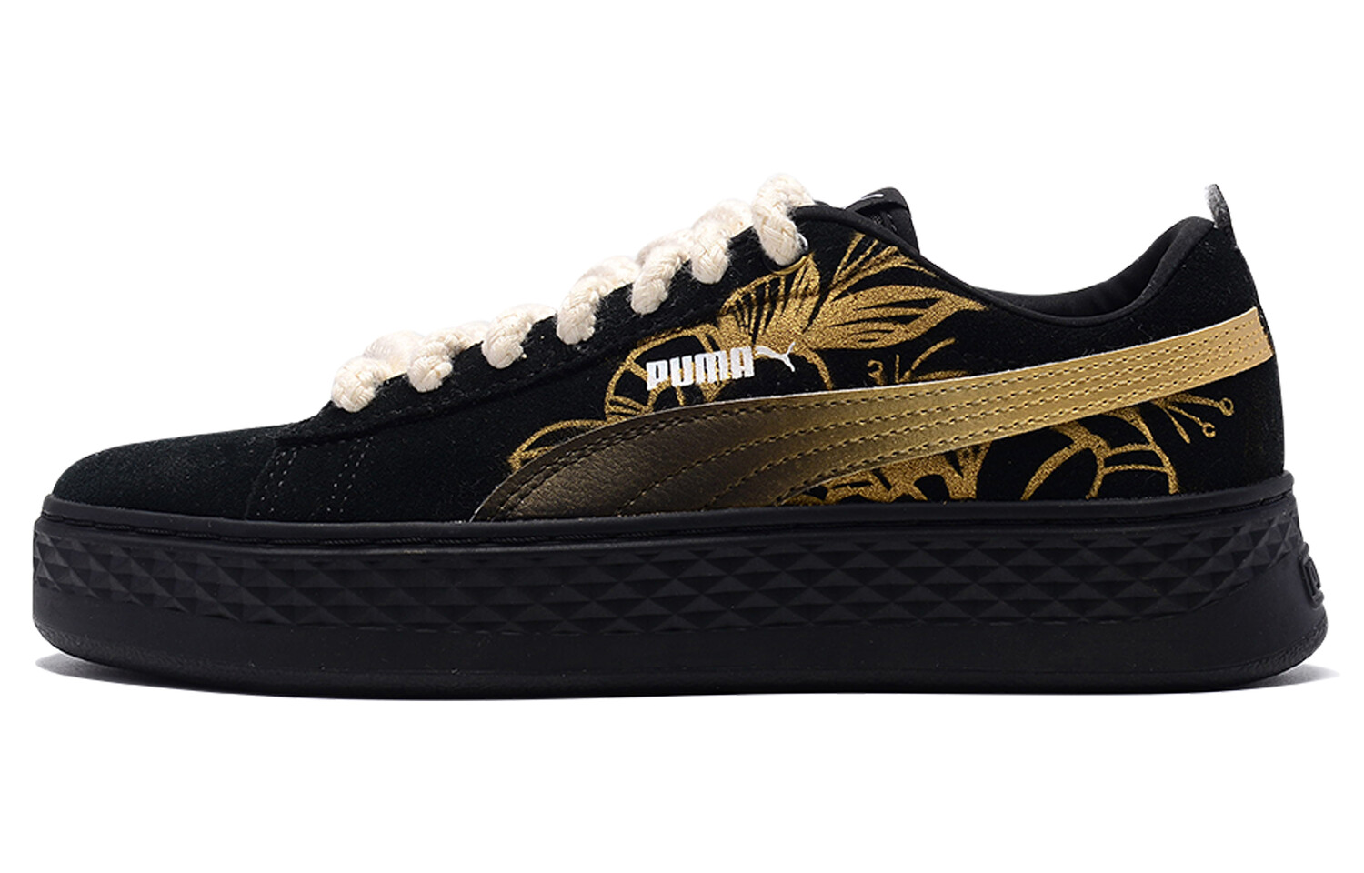 Кроссовки Puma Smash Platform Skateboarding Shoes Women's Low-top Black/gold, черный/золотой
Кроссовки Puma Smash Platform Skateboarding Shoes Women's Low-top Black/gold, черный/золотой
