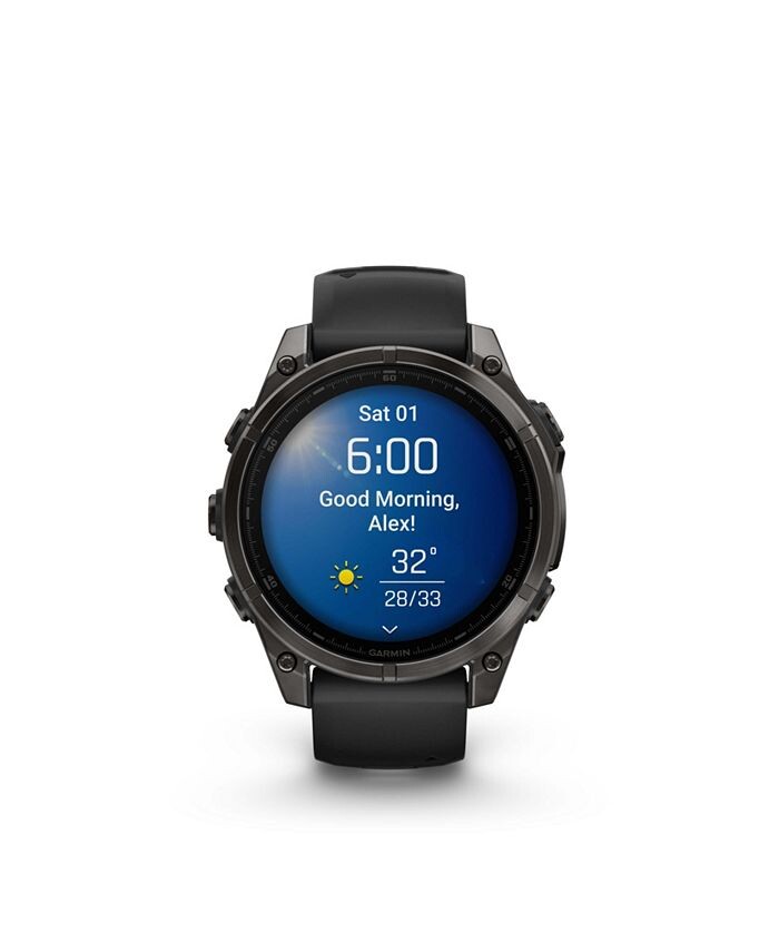 Garmin Fenix 8 47 мм, AMOLED, сапфировый, углеродно-серый, титановый черный, черный/серый ремешок, фитнес-трекер
Garmin Fenix 8 47 мм, AMOLED, сапфировый, углеродно-серый, титановый черный, черный/серый ремешок, фитнес-трекер