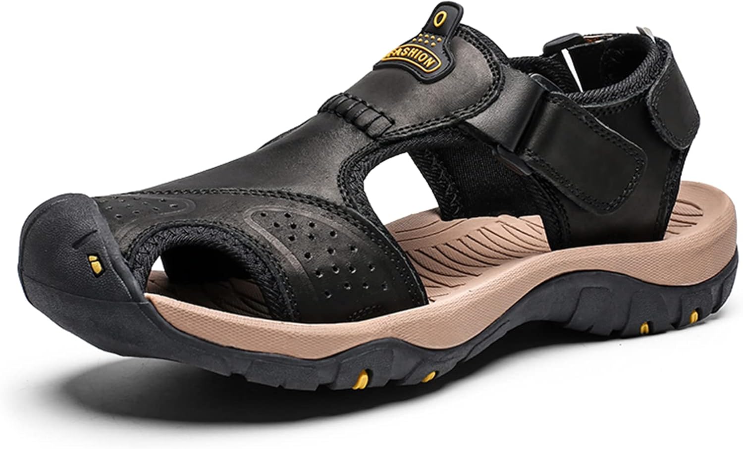 Мужские сандалии Cmadolrs, кожаные спортивные сандалии, легкие повседневные пляжные туфли для мужчин, открытые водные сандалии, черный
Мужские сандалии Cmadolrs, кожаные спортивные сандалии, легкие повседневные пляжные туфли для мужчин, открытые водные сандалии, черный
