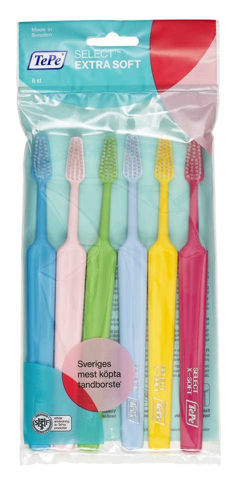 Tepe Select x-soft, набор зубных щеток, 4+2
Tepe Select x-soft, набор зубных щеток, 4+2