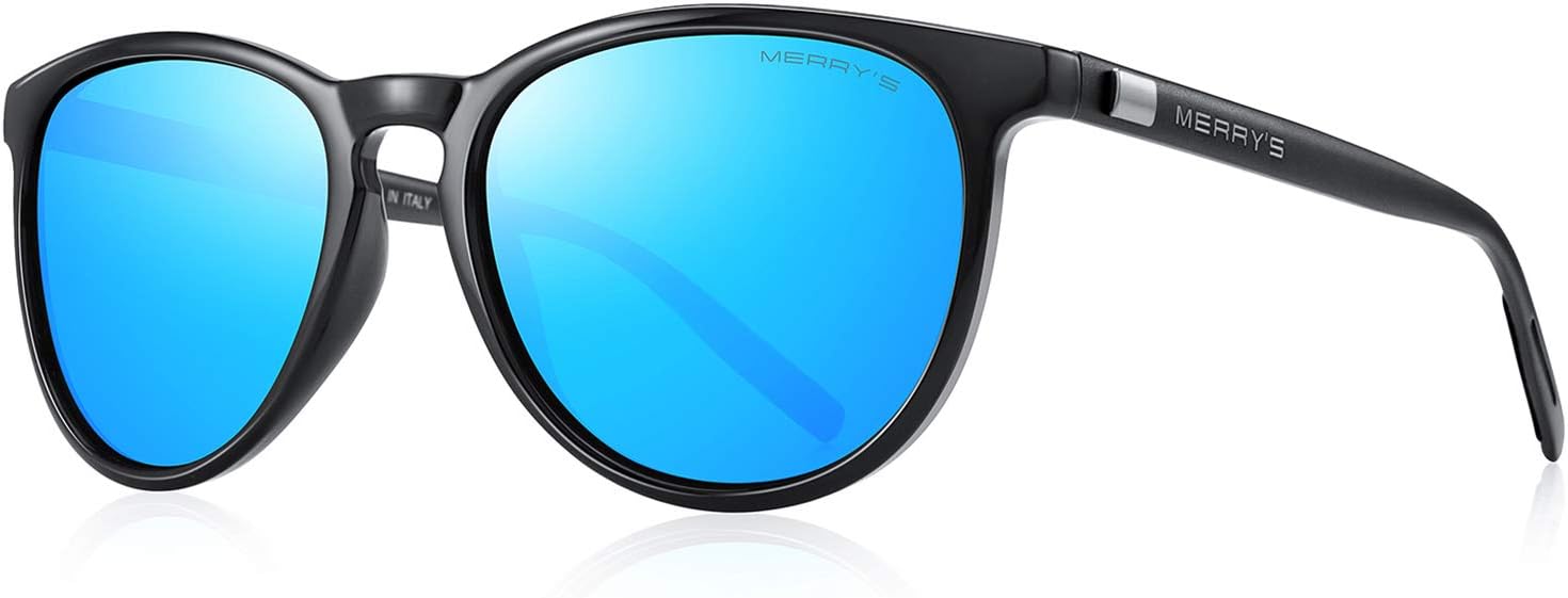 Поляризованные солнцезащитные очки MERRY'S для женщин и мужчин, винтажный ретро-классический стиль, круглая оправа, алюминиевые дужки, модель S8288, Black Frame/Black Temples/Blue Mirror Lens
Поляризованные солнцезащитные очки MERRY'S для женщин и мужчин, винтажный ретро-классический стиль, круглая оправа, алюминиевые дужки, модель S8288, Black Frame/Black Temples/Blue Mirror Lens