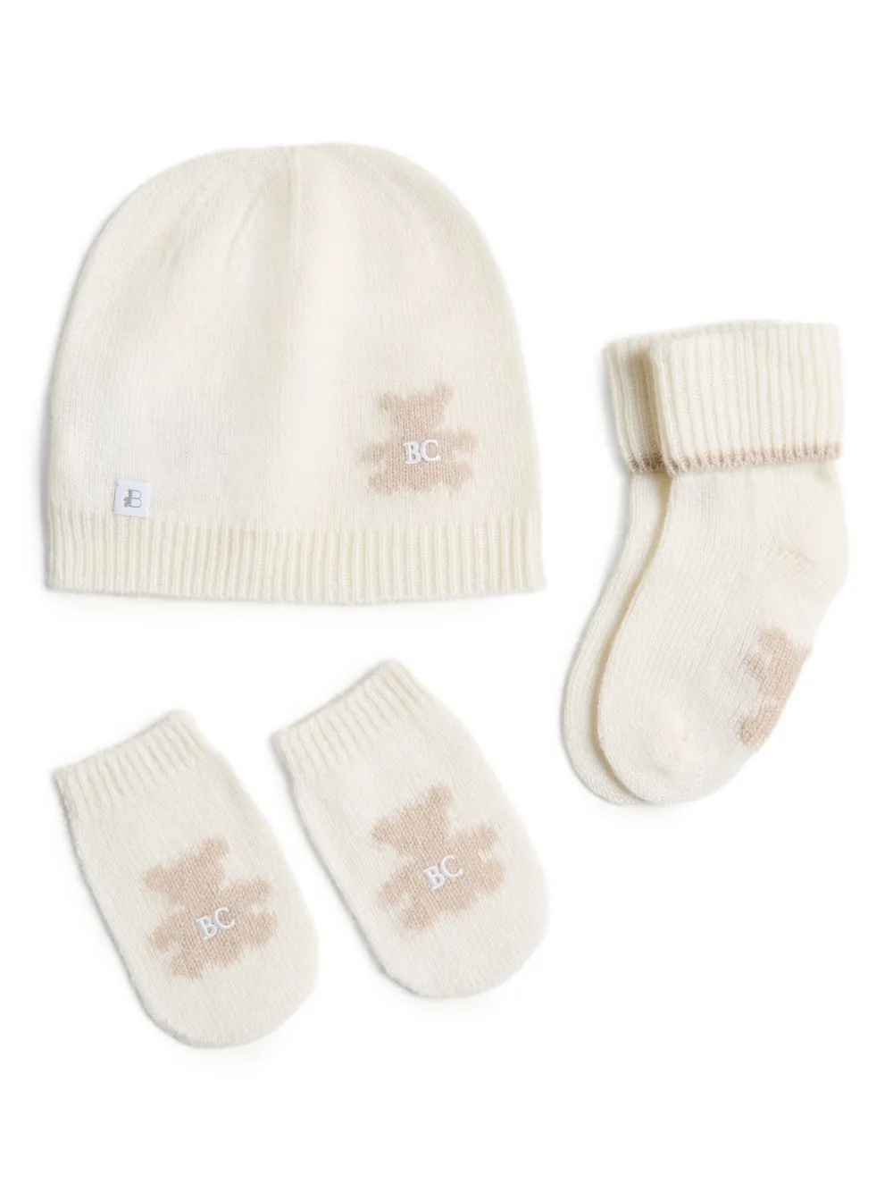 Детский комплект с логотипом «Медведь» Brunello Cucinelli Kids, нейтральный
Детский комплект с логотипом «Медведь» Brunello Cucinelli Kids, нейтральный