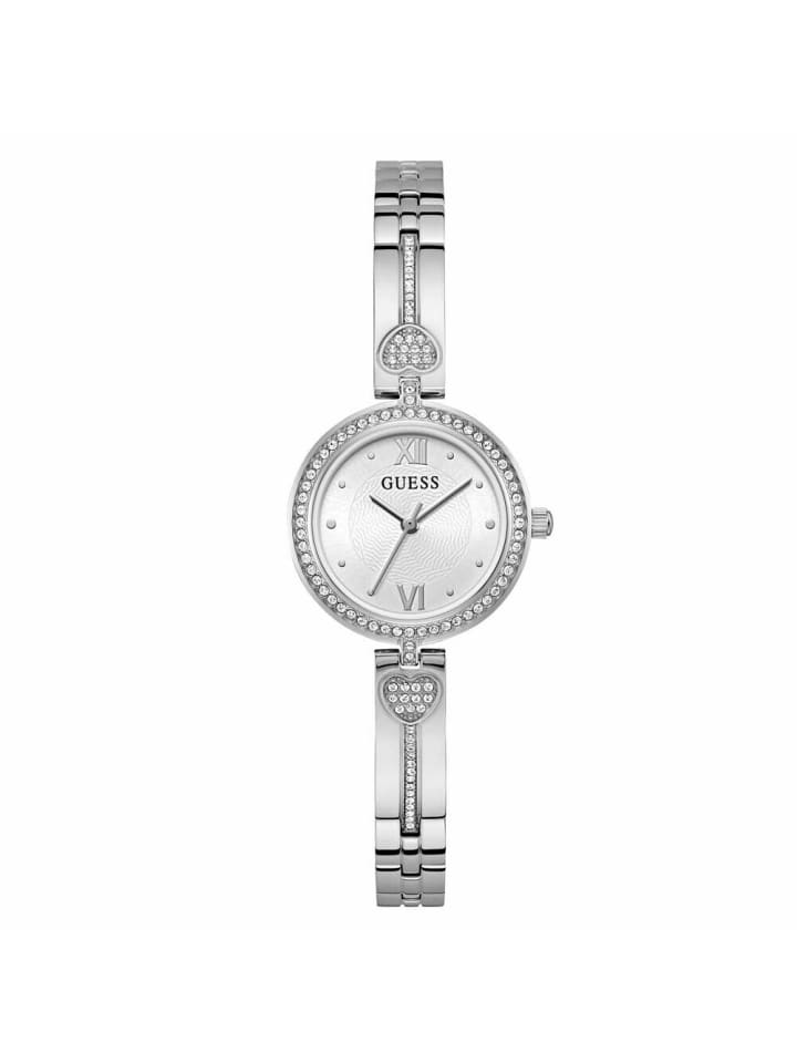 Guess Аналоговые женские часы серебристого цвета
Guess Аналоговые женские часы серебристого цвета