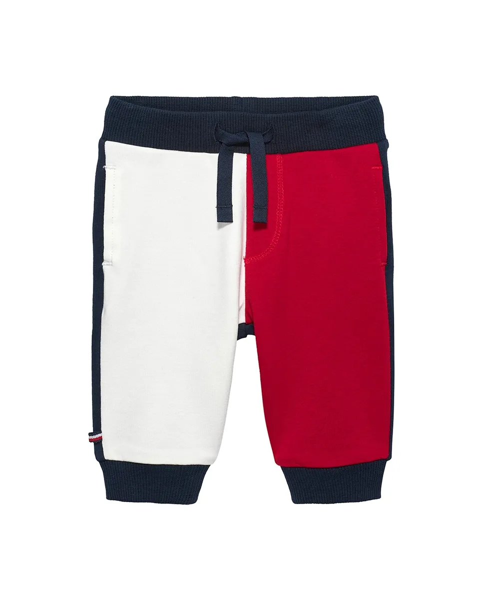 Спортивные детские брюки в стиле колор-блок корпоративного цвета Tommy Hilfiger
Спортивные детские брюки в стиле колор-блок корпоративного цвета Tommy Hilfiger