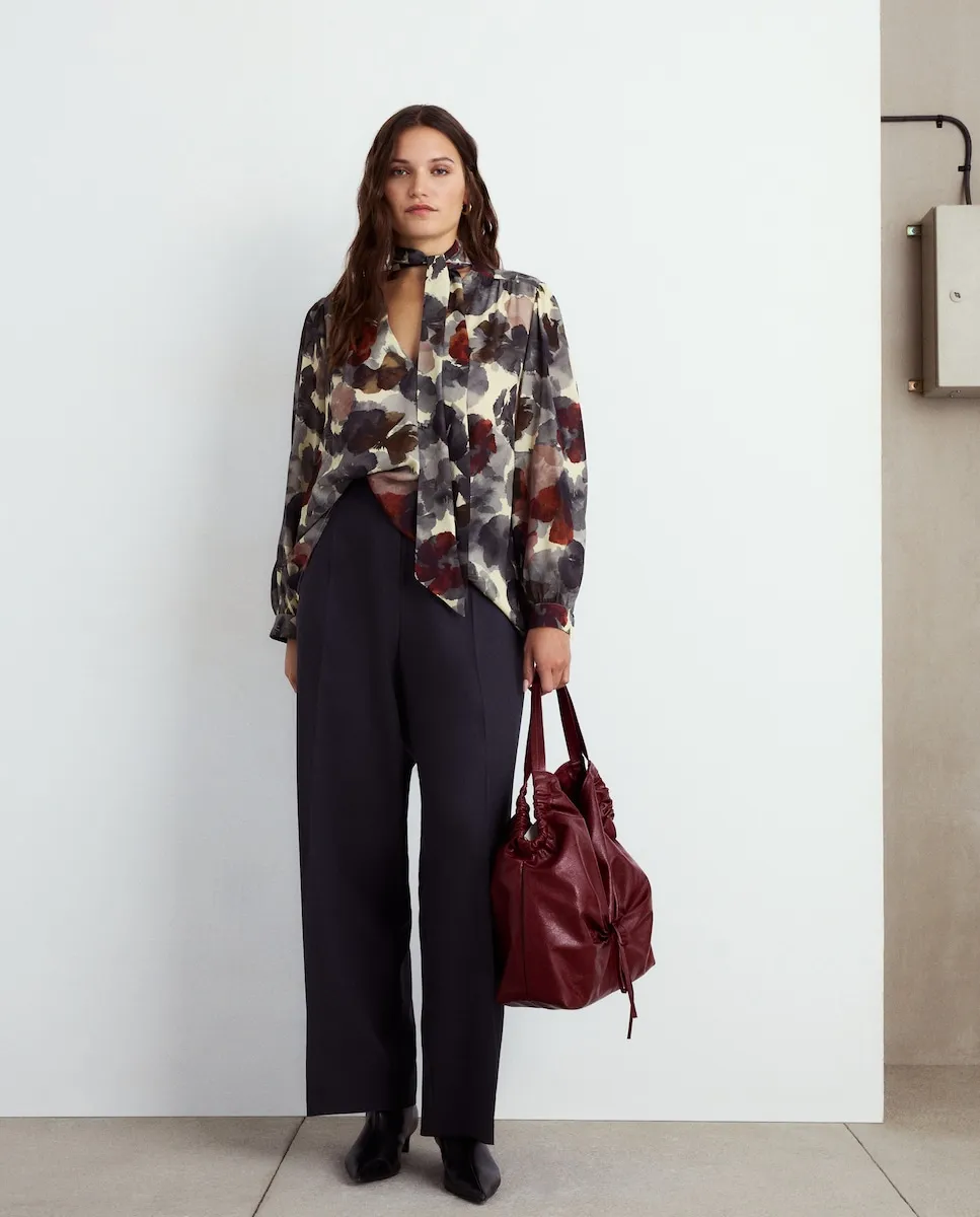 Женские широкие классические брюки Couchel, антрацитовый
Женские широкие классические брюки Couchel, антрацитовый