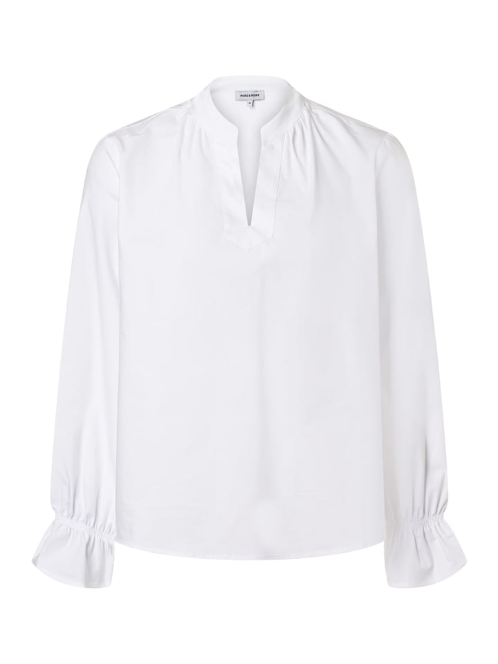Блузка без застежки белого цвета More & More
Блузка без застежки белого цвета More & More