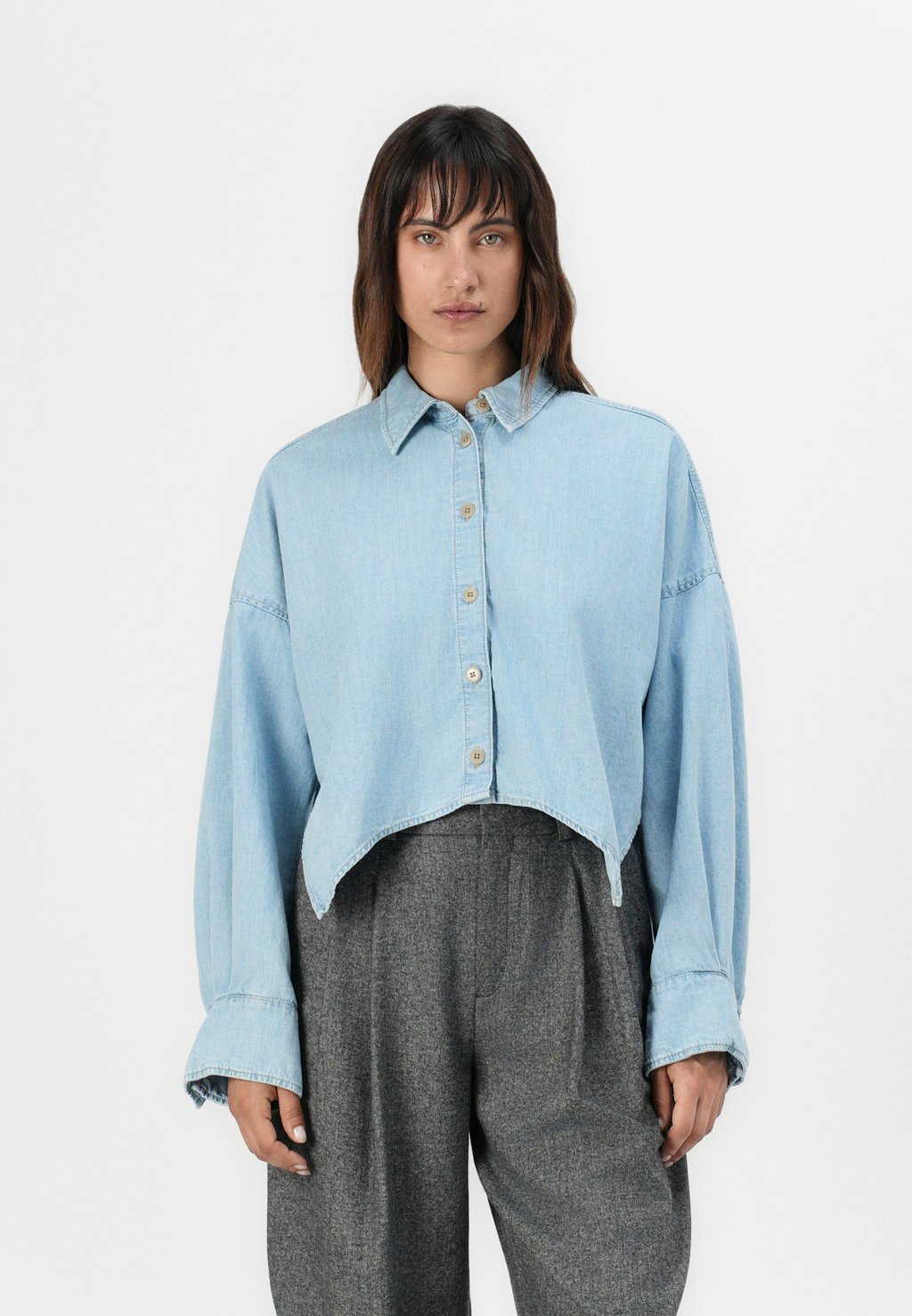 Блузка на пуговицах OSHIA DRYKORN, синий 
Блузка на пуговицах OSHIA DRYKORN, синий