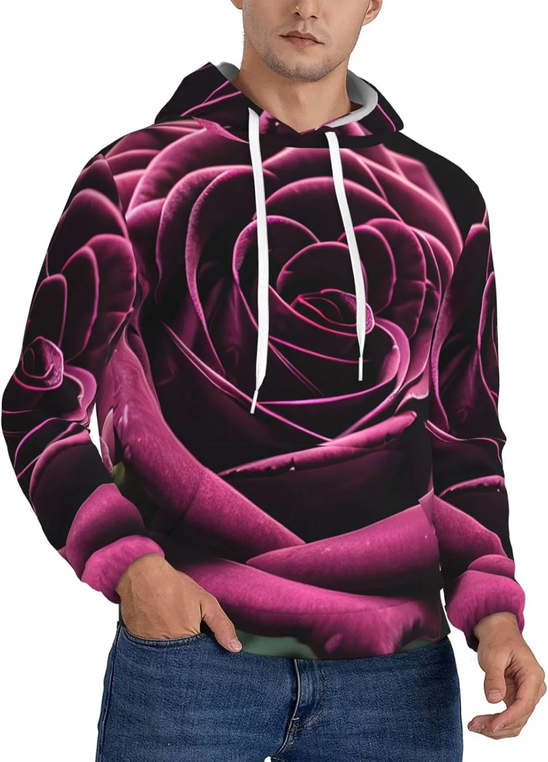 Мужская флисовая толстовка с капюшоном X-Large, мягкая и теплая, с карманом и принтом Gothic Rose SamLng
Мужская флисовая толстовка с капюшоном X-Large, мягкая и теплая, с карманом и принтом Gothic Rose SamLng