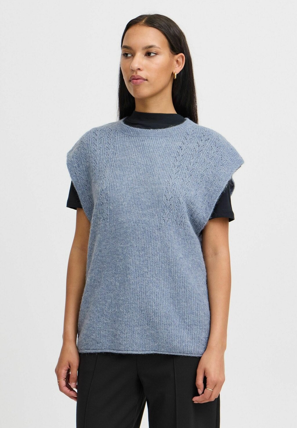 Базовая футболка KAMARA ICHI, синий 
Базовая футболка KAMARA ICHI, синий