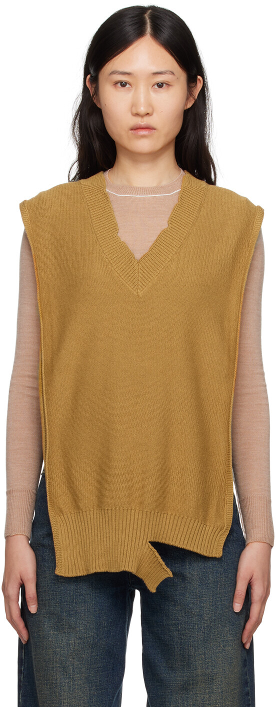 Палантин желто-коричневого цвета с потертостями Mm6 Maison Margiela
Палантин желто-коричневого цвета с потертостями Mm6 Maison Margiela