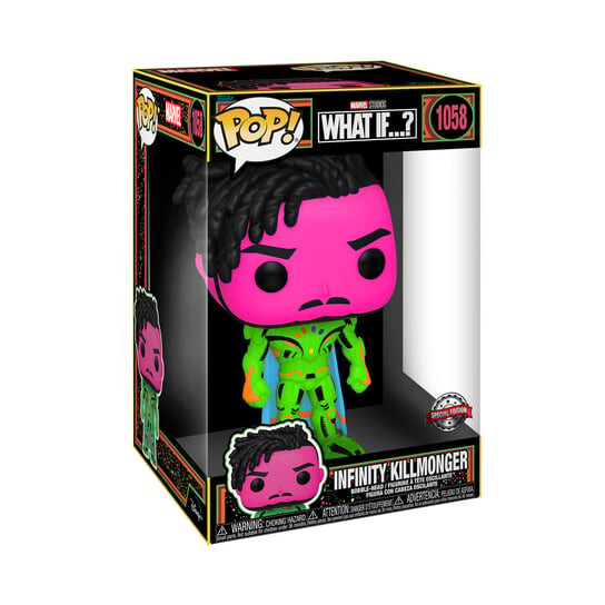 Funko POP! Эксклюзивная коллекционная фигурка, Marvel, What If.., Infinity Killmonger
Funko POP! Эксклюзивная коллекционная фигурка, Marvel, What If.., Infinity Killmonger