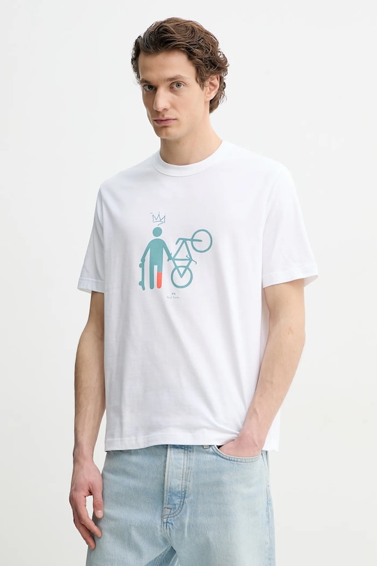 Хлопковая футболка Ps Paul Smith, белый
Хлопковая футболка Ps Paul Smith, белый