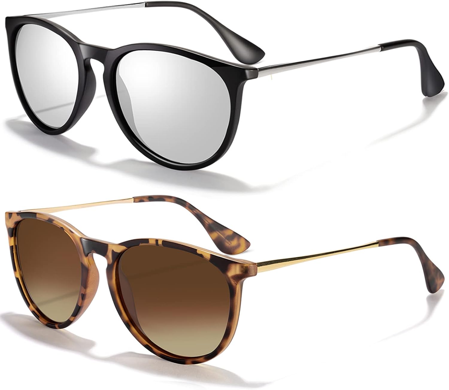 Солнцезащитные очки CHBP для женщин и мужчин, поляризованные, с защитой от УФ-излучения, модные, винтажные, ретро, с круглыми зеркальными линзами, C-2pack-black Frame Silver Lens+leopard Frame Brown Lens
Солнцезащитные очки CHBP для женщин и мужчин, поляризованные, с защитой от УФ-излучения, модные, винтажные, ретро, с круглыми зеркальными линзами, C-2pack-black Frame Silver Lens+leopard Frame Brown Lens