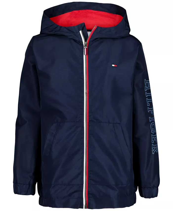 Мальчиковая ветровка с капюшоном на молнии 8-20 Tommy Hilfiger, синий
Мальчиковая ветровка с капюшоном на молнии 8-20 Tommy Hilfiger, синий