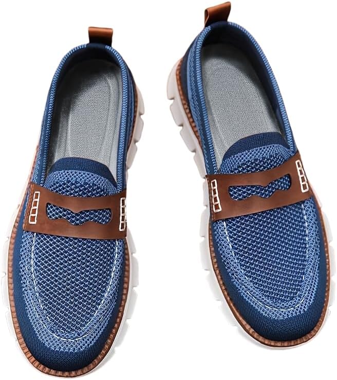 Мужские мокасины, Кроссовки - повседневная обувь из дышащей сетки для комфорта каждый день, Стиль Hoalox, синий
Мужские мокасины, Кроссовки - повседневная обувь из дышащей сетки для комфорта каждый день, Стиль Hoalox, синий