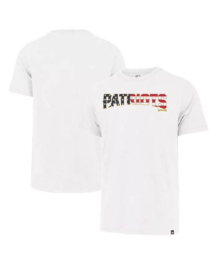 Мужская белая футболка с надписью «Флаг Новой Англии Патриотс» Франклин '47 Brand
Мужская белая футболка с надписью «Флаг Новой Англии Патриотс» Франклин '47 Brand