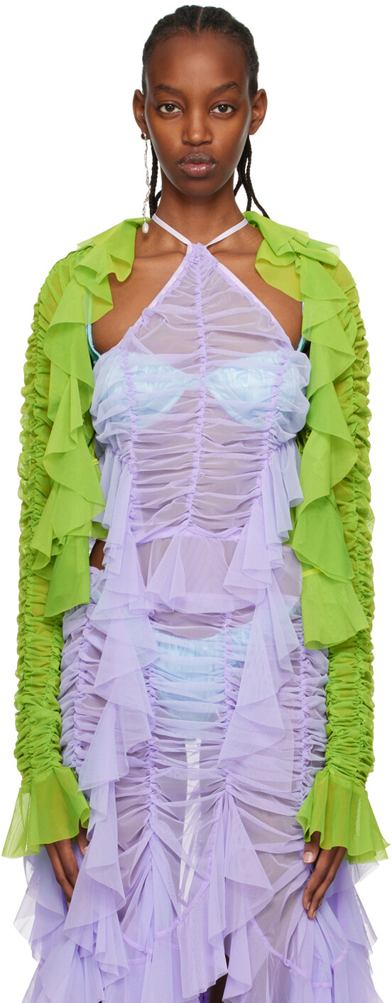 Зеленый кардиган со сборками Ester Manas
Зеленый кардиган со сборками Ester Manas