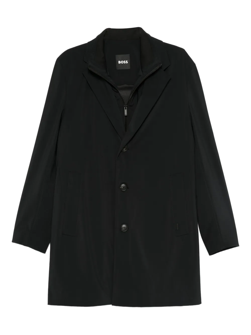 Пальто с заостренными лацканами BOSS, черный
Пальто с заостренными лацканами BOSS, черный