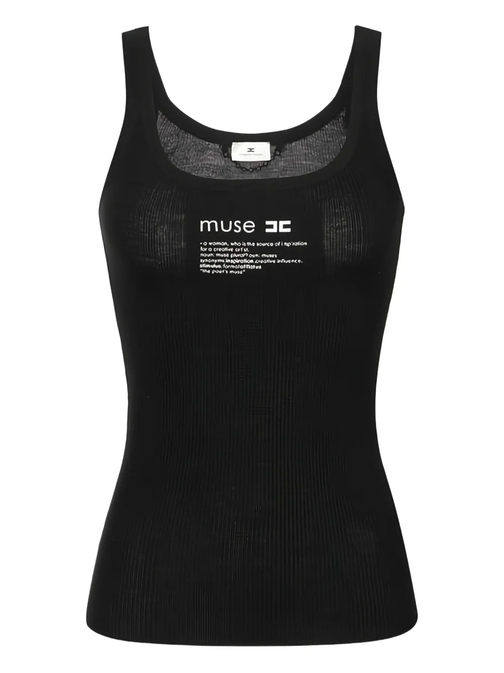 Топ с цепочками и рифленой фактурой Elisabetta Franchi, черный
Топ с цепочками и рифленой фактурой Elisabetta Franchi, черный