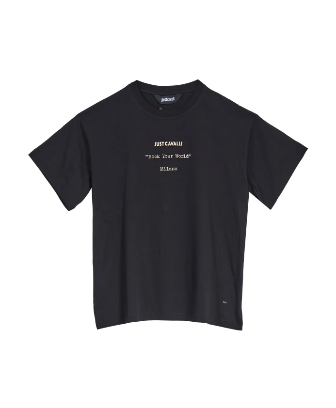 Хлопковая футболка с графическим изображением пламени Just Cavalli, черный
Хлопковая футболка с графическим изображением пламени Just Cavalli, черный