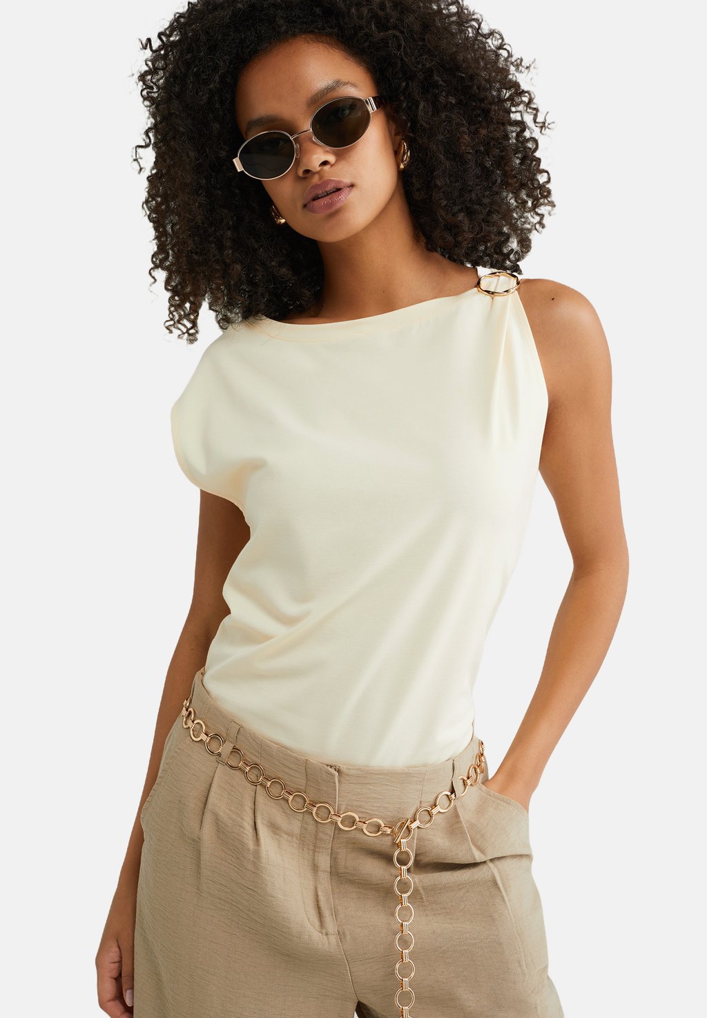 Топ WE Fashion, светло-желтый
Топ WE Fashion, светло-желтый