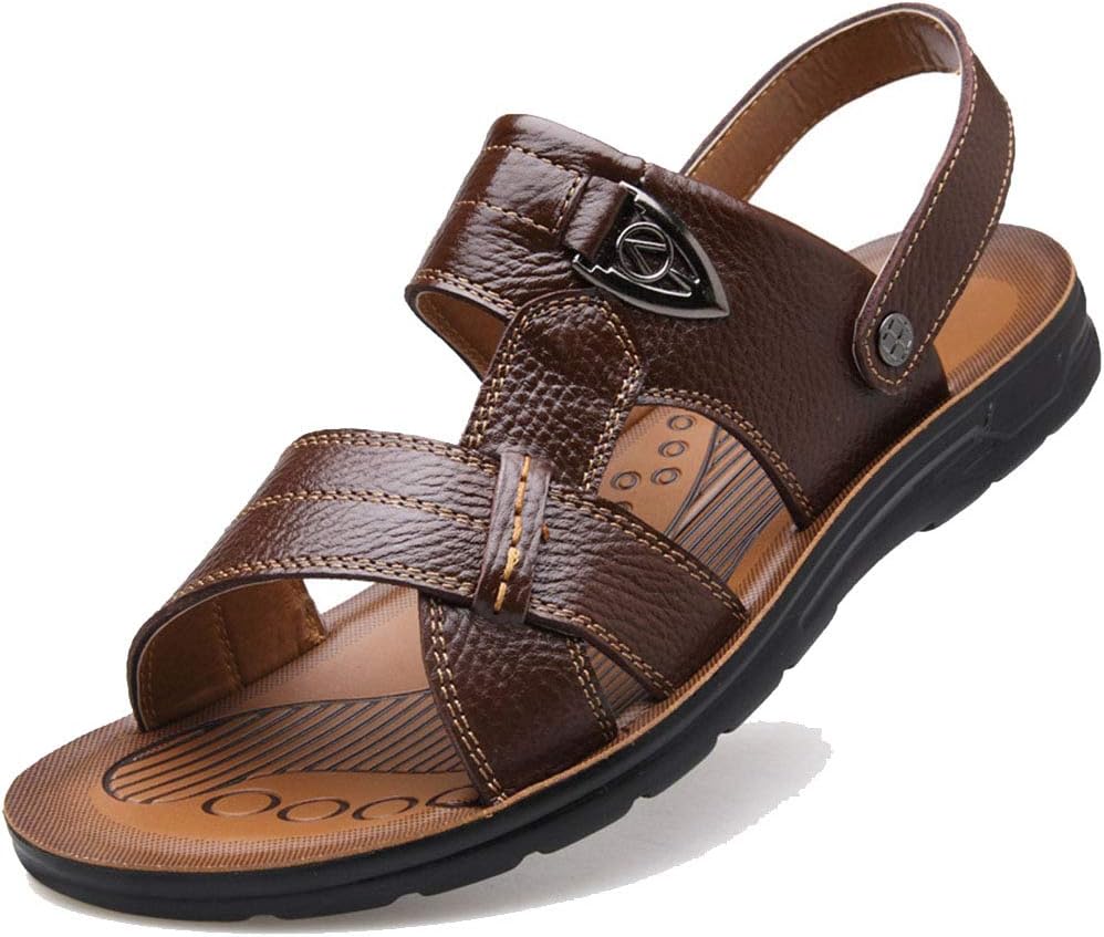 Мужские кожаные сандалии Lnafan с открытым носком, повседневные, с ремешком на пятке, пляжные, для воды, малый/большой размер, коричневый
Мужские кожаные сандалии Lnafan с открытым носком, повседневные, с ремешком на пятке, пляжные, для воды, малый/большой размер, коричневый