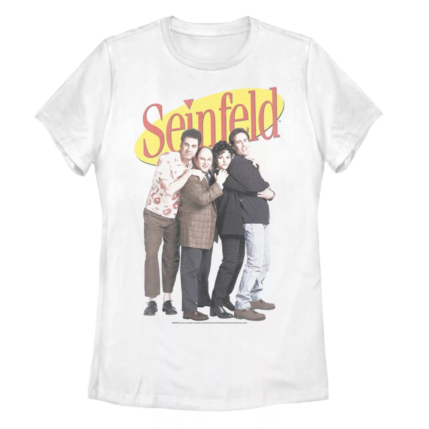 Футболка с логотипом Juniors' Seinfeld Group Cast Licensed Character
Футболка с логотипом Juniors' Seinfeld Group Cast Licensed Character
