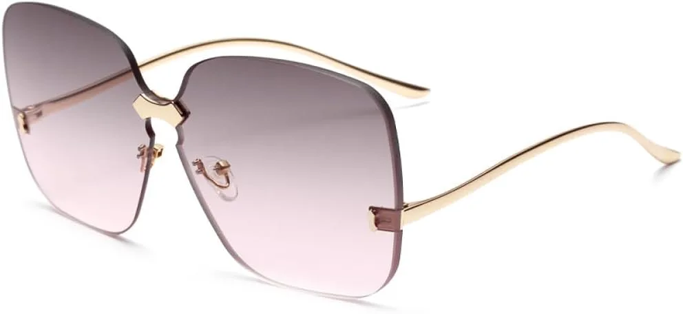 - Роскошные квадратные солнцезащитные очки для женщин, большие безободковые женские очки, солнцезащитные очки с градиентными линзами для мужчин MTZJH, One Color
- Роскошные квадратные солнцезащитные очки для женщин, большие безободковые женские очки, солнцезащитные очки с градиентными линзами для мужчин MTZJH, One Color