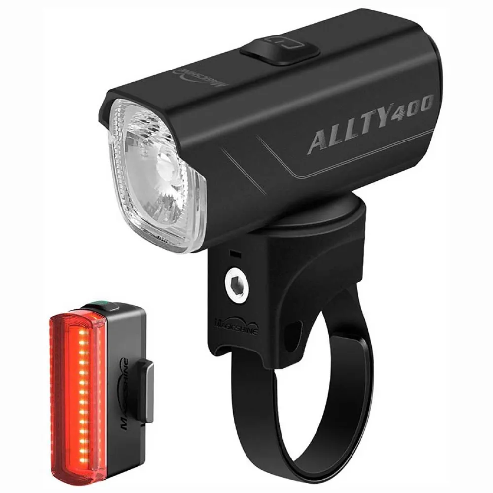 Комплект велосипедных фонарей Magic Shine Allty 400 V2.0 + Seemee 20 V2.0 Combo, прозрачный
Комплект велосипедных фонарей Magic Shine Allty 400 V2.0 + Seemee 20 V2.0 Combo, прозрачный