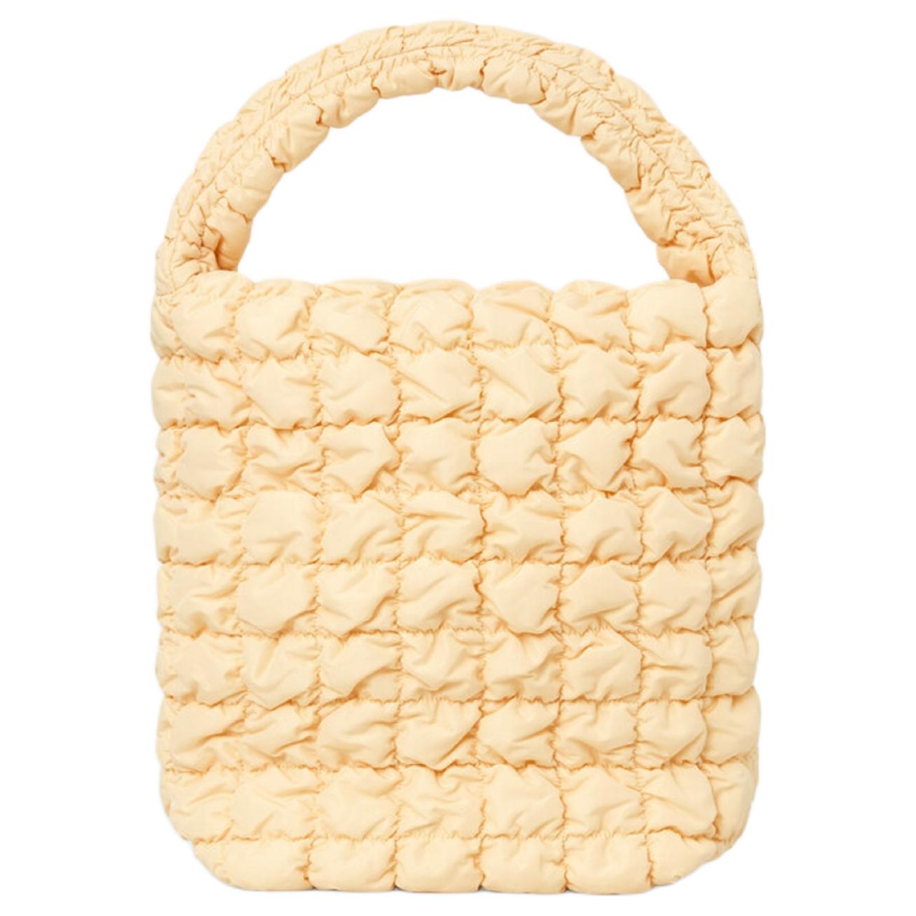 COS Желтая миниатюрная сумка через плечо из облачной ткани, Yellow
COS Желтая миниатюрная сумка через плечо из облачной ткани, Yellow