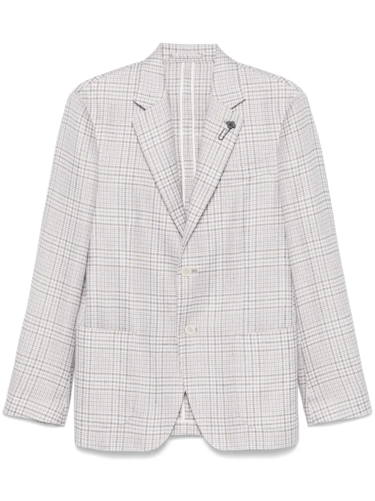 Клетчатый блейзер Lardini, нейтральный
Клетчатый блейзер Lardini, нейтральный
