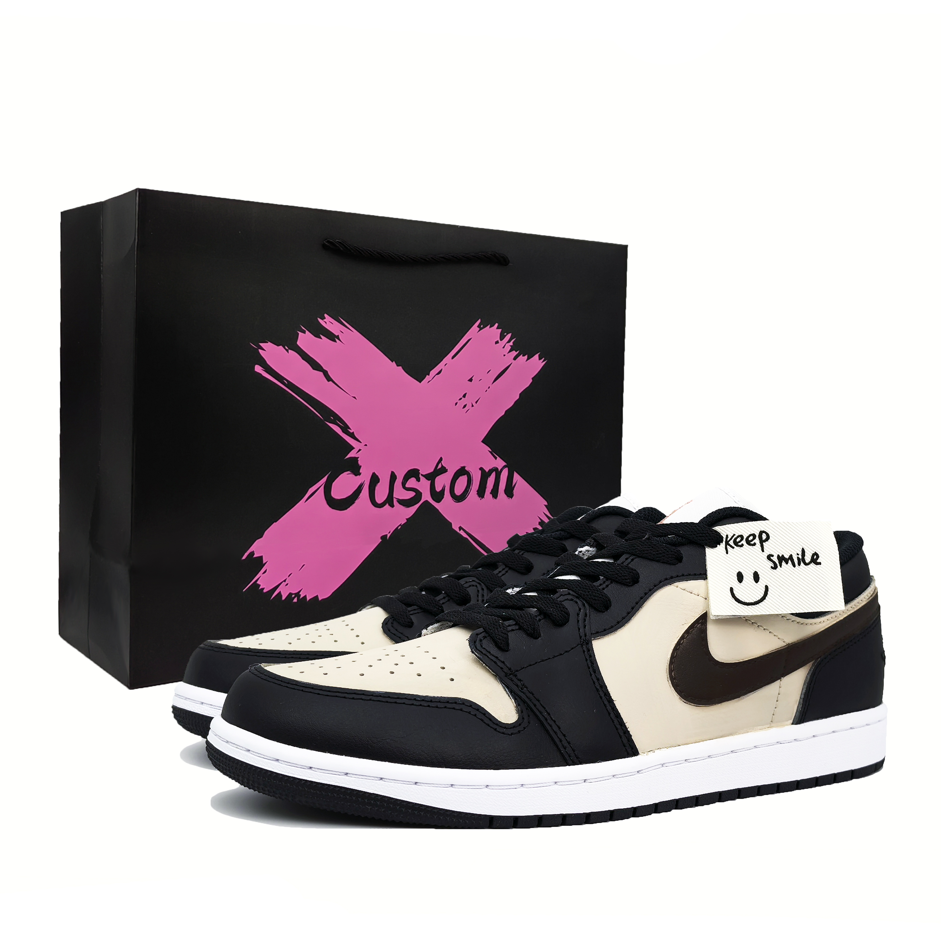 Jordan Баскетбольные кроссовки Air 1 с низким верхом, износостойкие, винтажные, мужские, черно-белые
Jordan Баскетбольные кроссовки Air 1 с низким верхом, износостойкие, винтажные, мужские, черно-белые