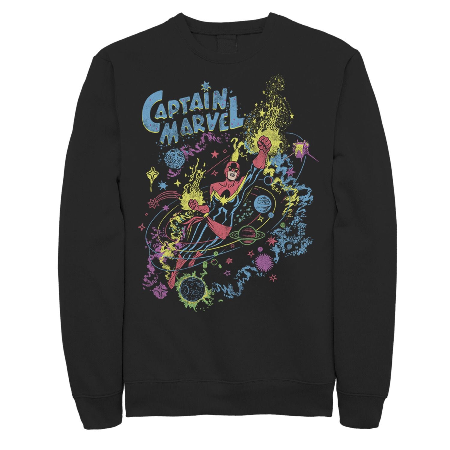Мужской винтажный флисовый плакат с изображением капитана Марвел и полета галактики Licensed Character
Мужской винтажный флисовый плакат с изображением капитана Марвел и полета галактики Licensed Character