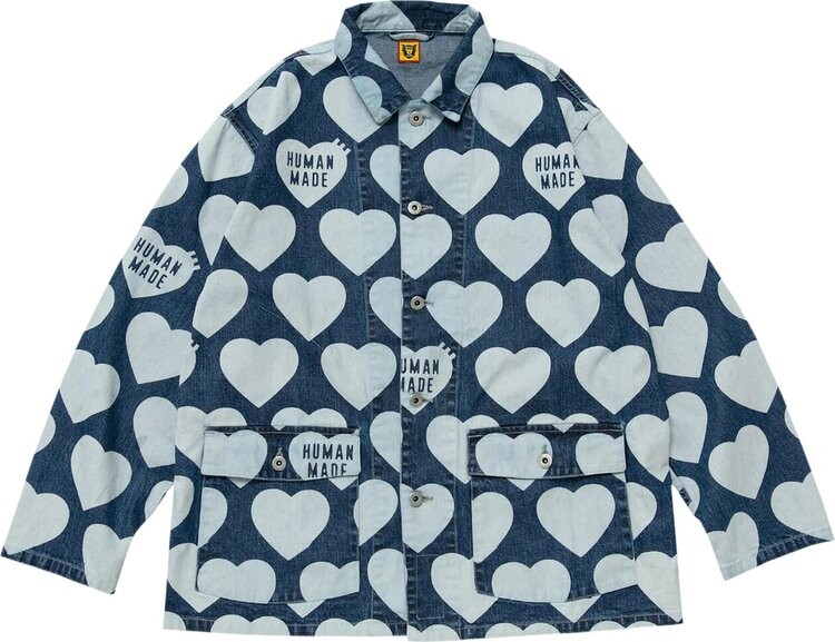 Куртка Human Made Heart Denim Coverall 'Indigo', синий
Куртка Human Made Heart Denim Coverall 'Indigo', синий